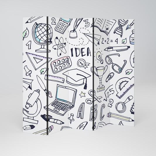 SCHOOL STUFF 5-Panel Room Divider