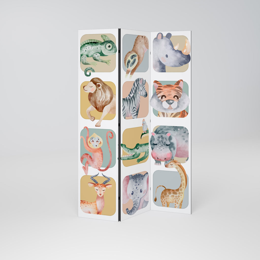 TROPICAL SQUAD Dekorativ rumsavdelare – 3 paneler