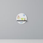 BALLOON FRIENDS Round Art Shelf In Black Finish