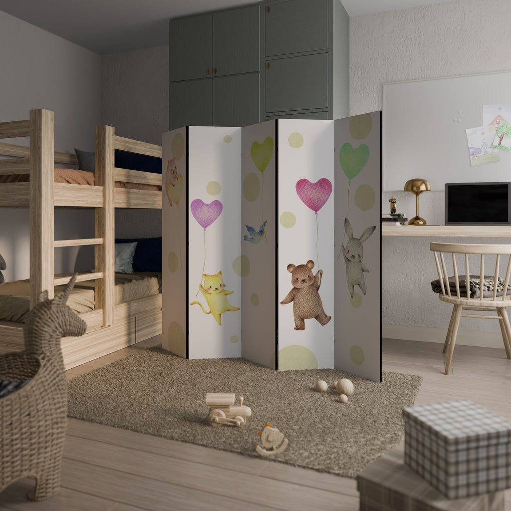 BALLOON FRIENDS Dekorativ rumsavdelare – 5 paneler