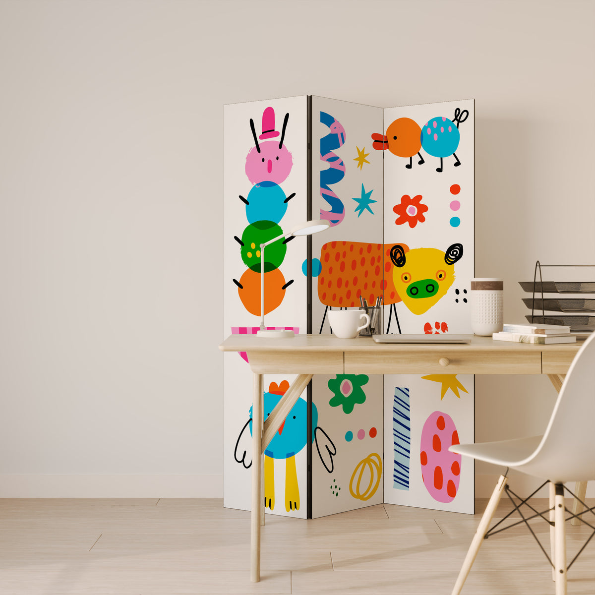 POWER OF IMAGINATION Dekorativ rumsavdelare – 3 paneler