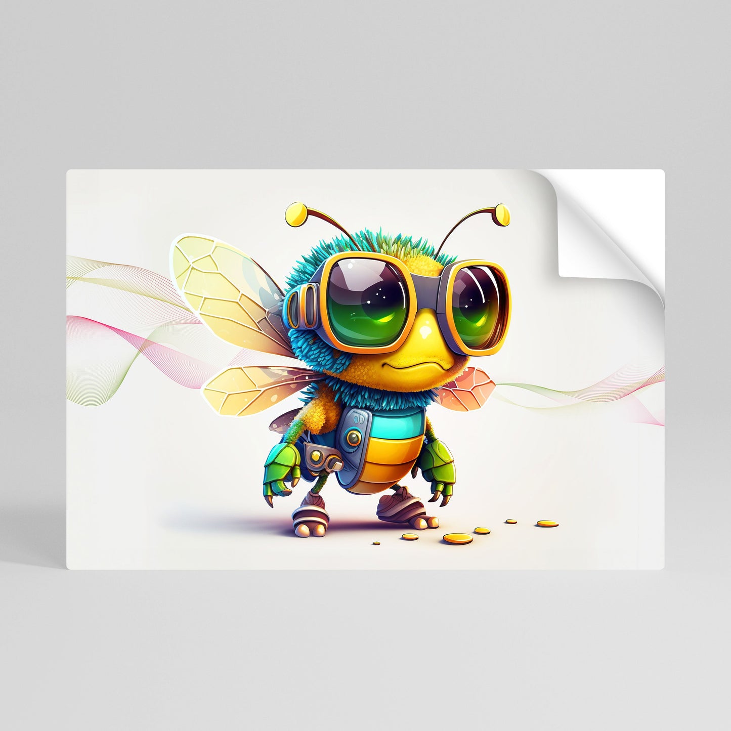 BUZZ BUDDY Peel and Stick Horizontal Poster