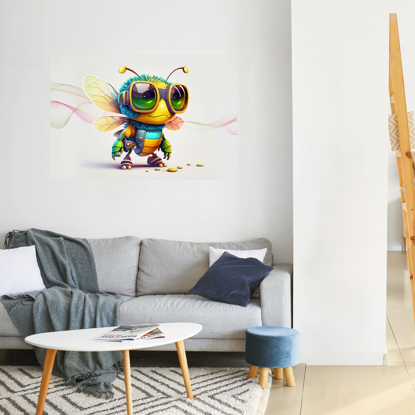 BUZZ BUDDY Peel and Stick Horizontal Poster