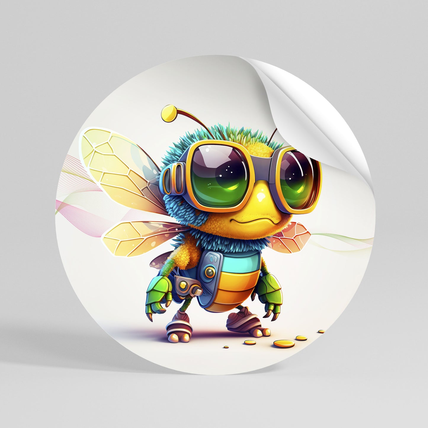 BUZZ BUDDY Rund väggdekal
