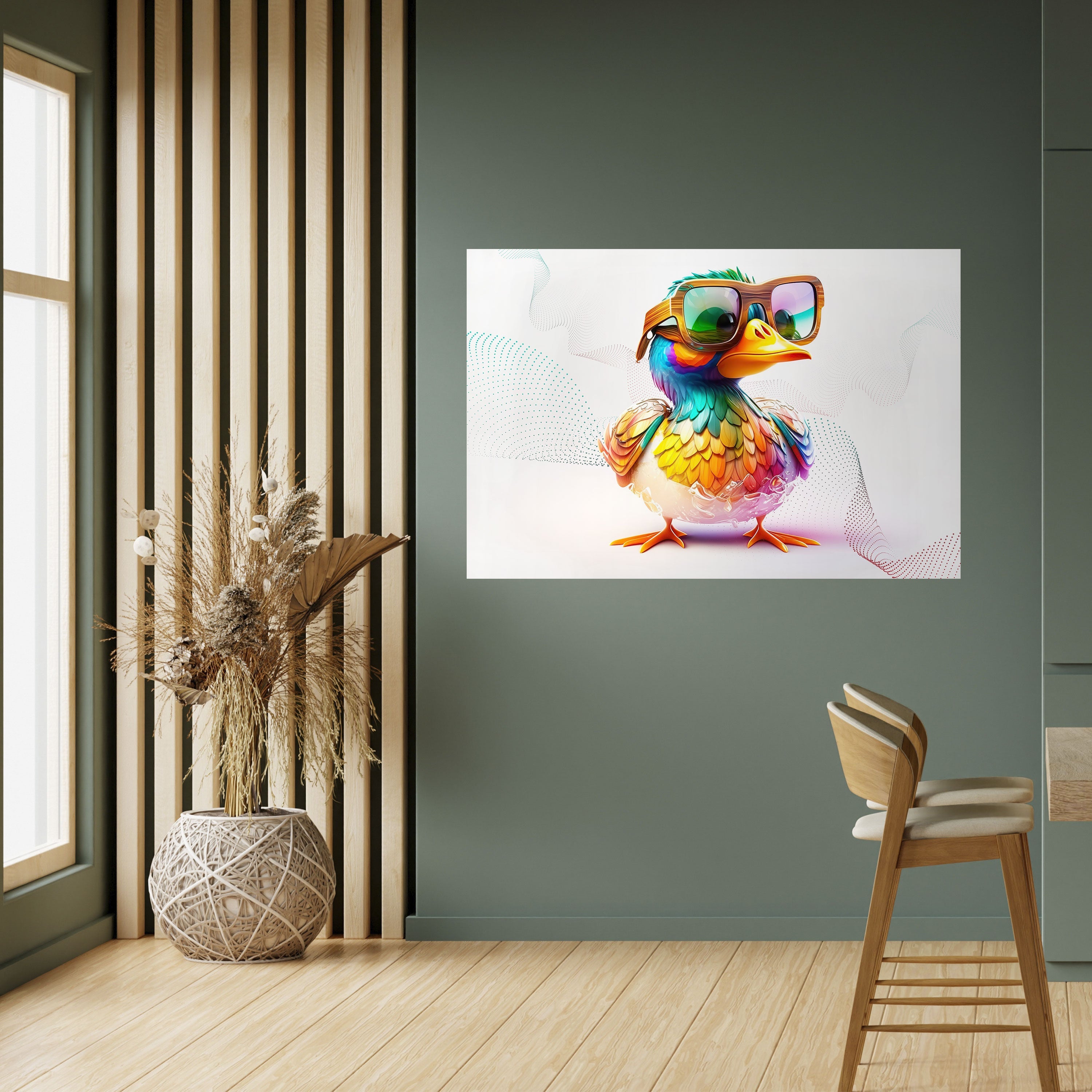 QUACKY FUN horisontell affisch med självhäftande motiv