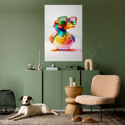 QUACKY FUN Peel and Stick Vertical Poster