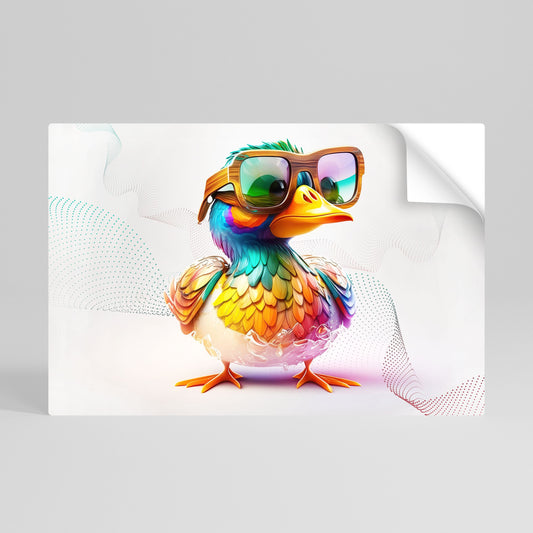 QUACKY FUN horisontell affisch med självhäftande motiv
