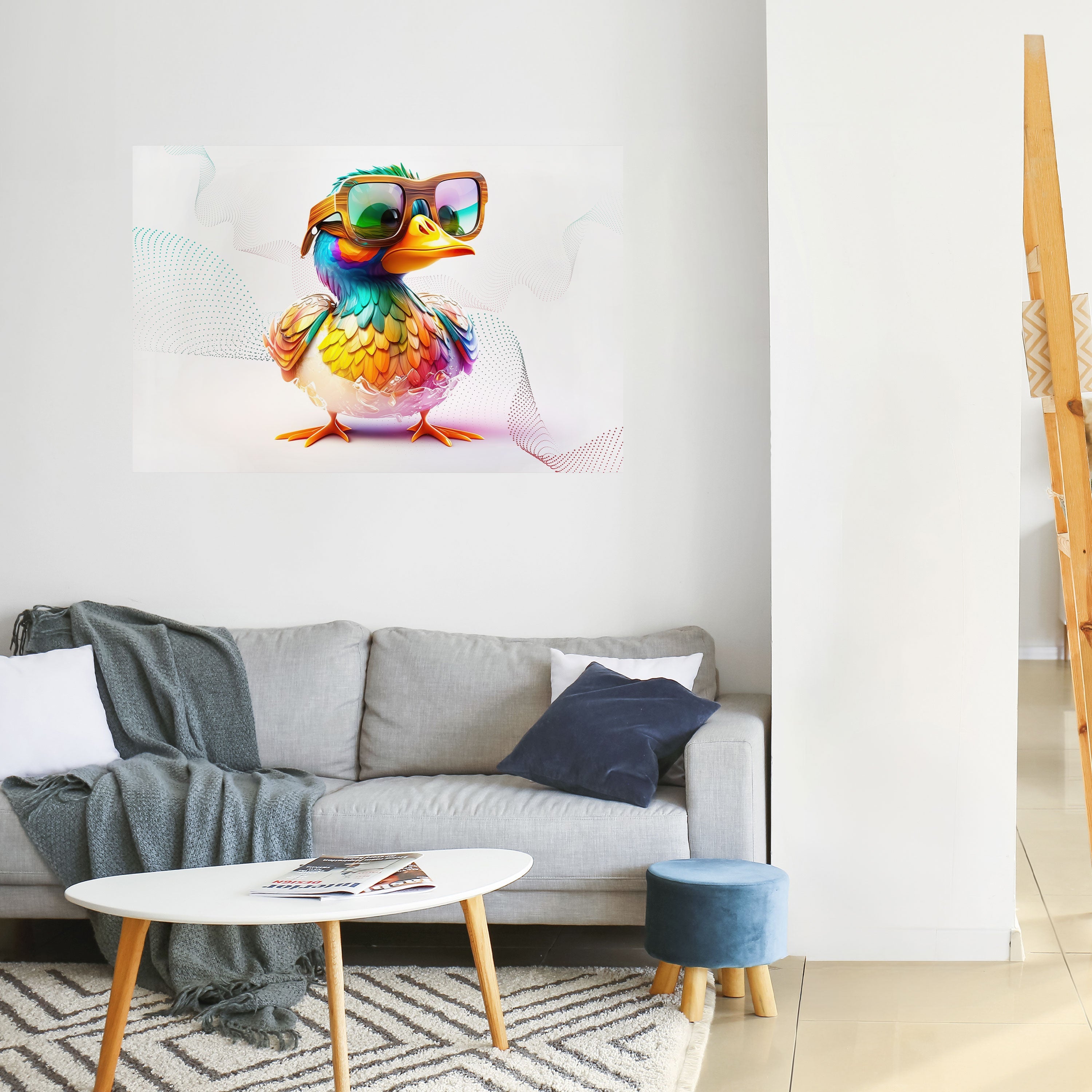 QUACKY FUN horisontell affisch med självhäftande motiv