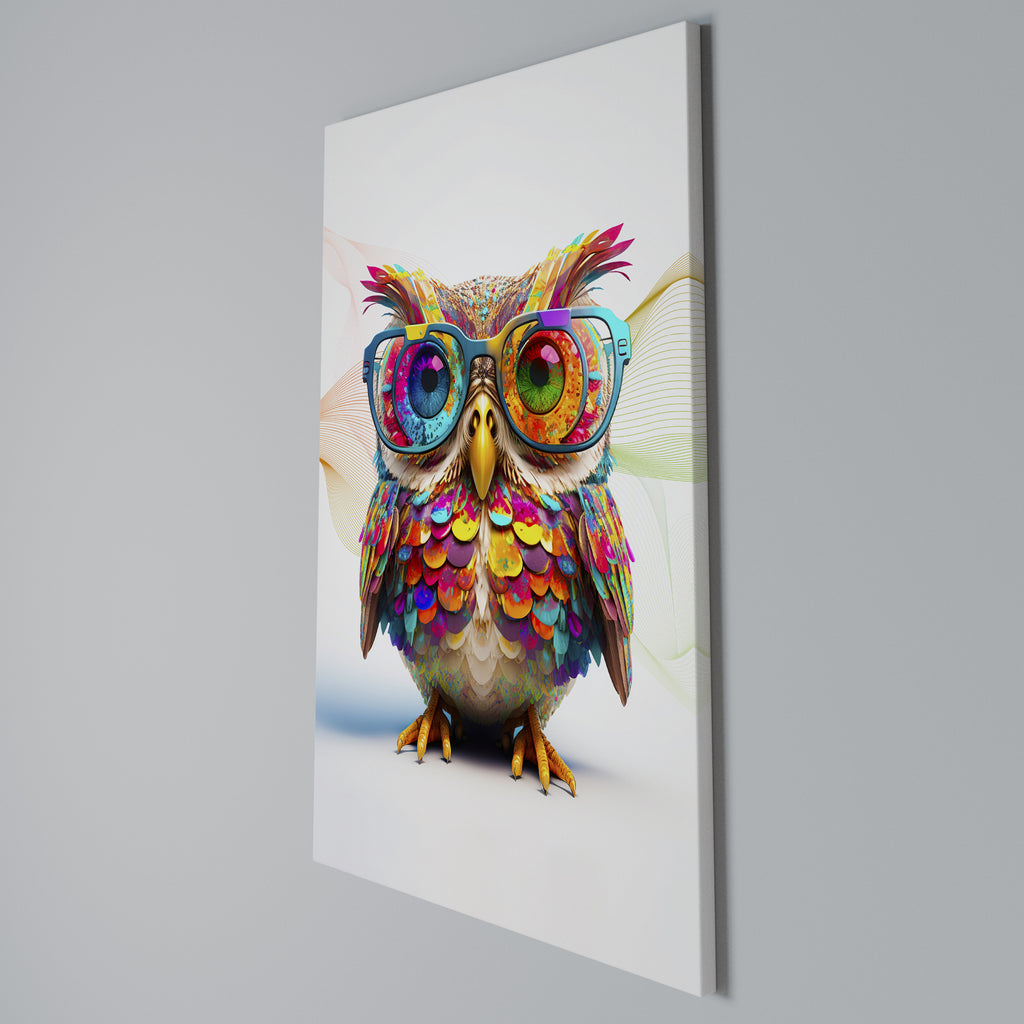 HOOT HOOT Vertical Canvas Print