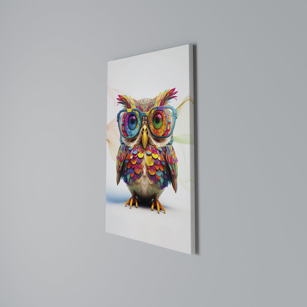 HOOT HOOT Vertical Canvas Print