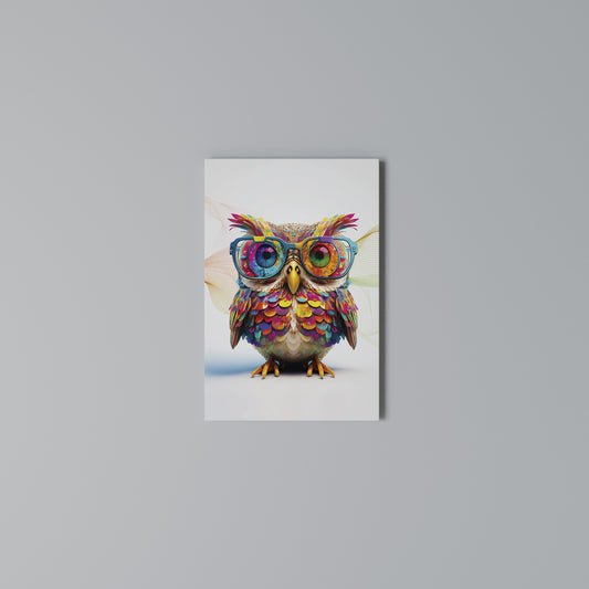 HOOT HOOT Vertical Canvas Print