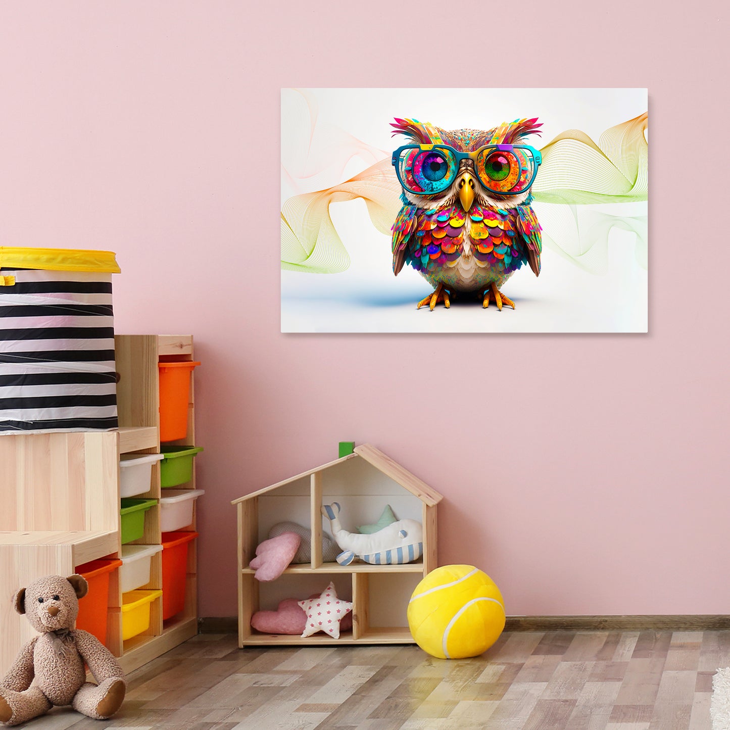 HOOT HOOT Horizontal Canvas Print