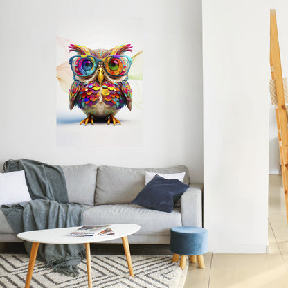 HOOT HOOT Peel and Stick Vertical Poster