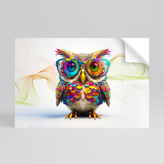 HOOT HOOT Självhäftande Horisontell Poster