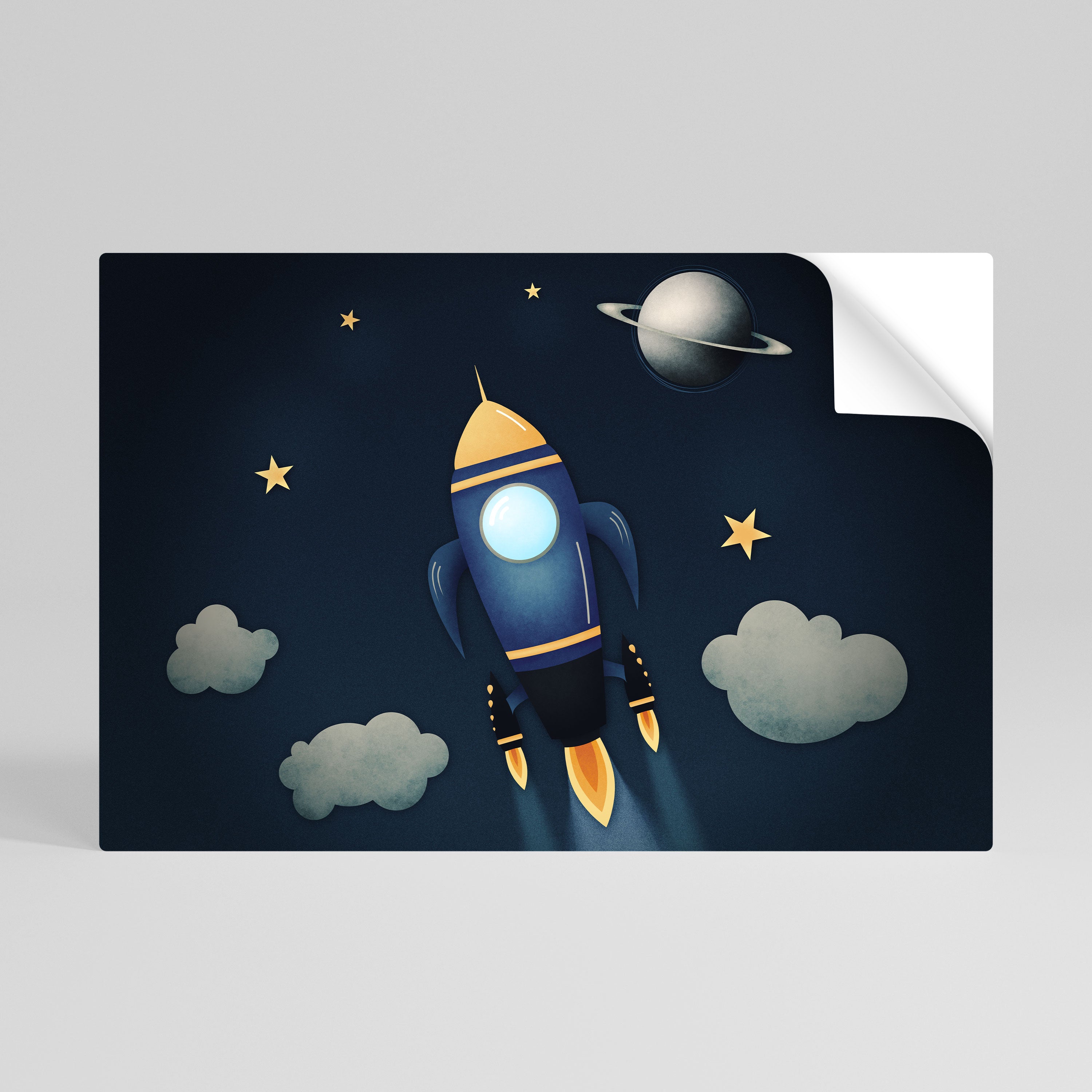 STELLAR SWING Självhäftande Horisontell Poster