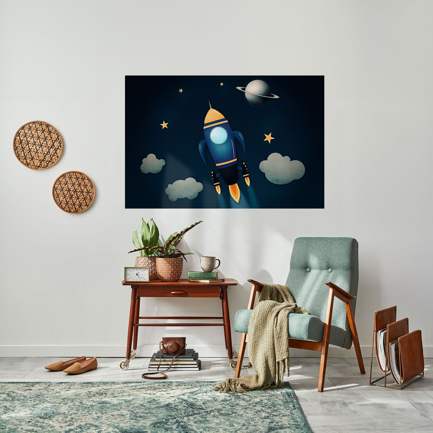 STELLAR SWING horisontell affisch med självhäftande text