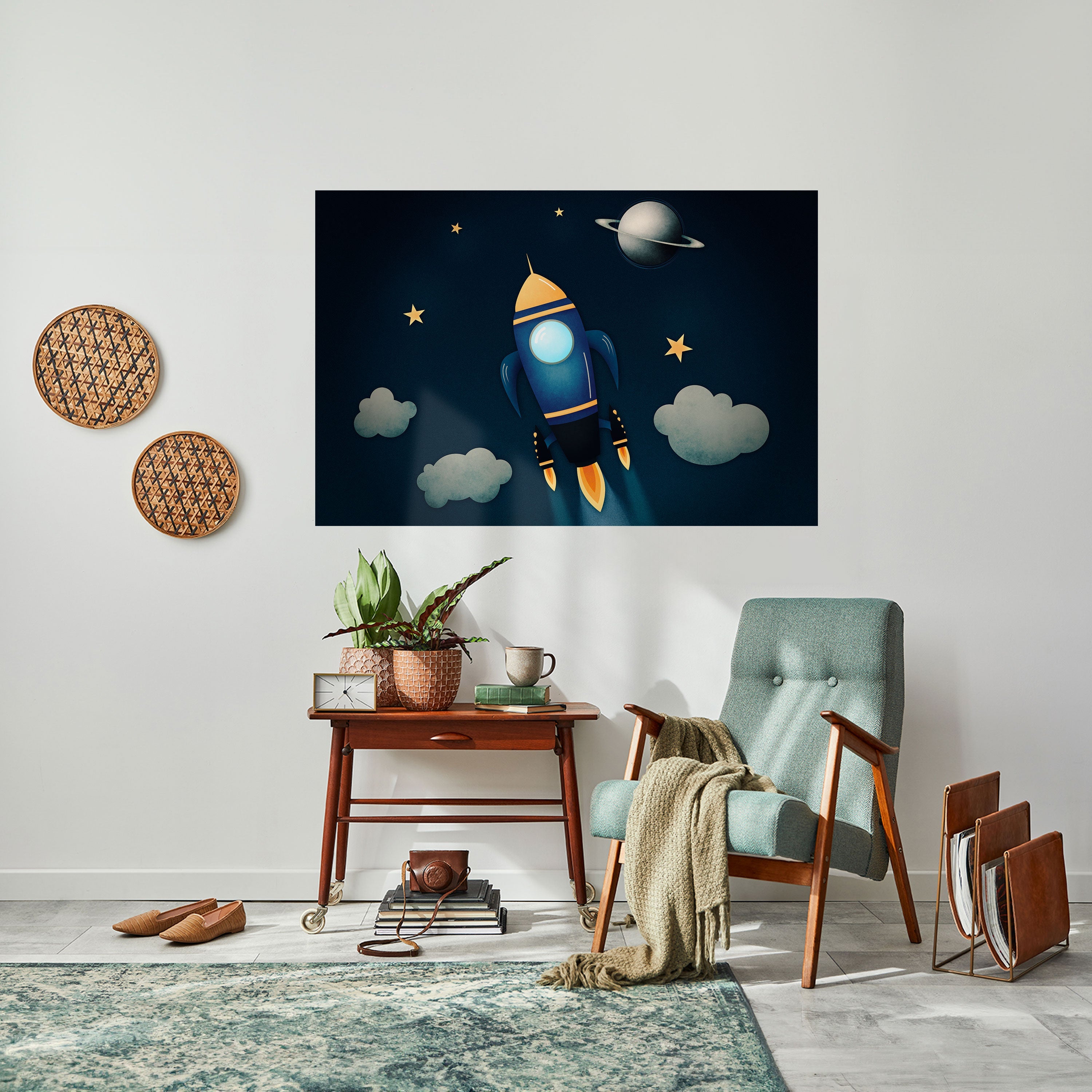 STELLAR SWING horisontell affisch med självhäftande text