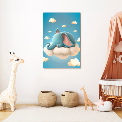 ELEPHANT DREAMS Vertical Canvas Print