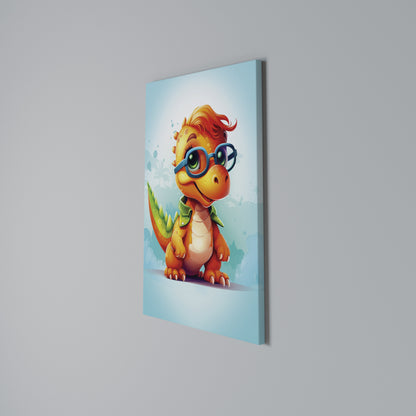 KIDDOSAURUS REX Vertical Canvas Print