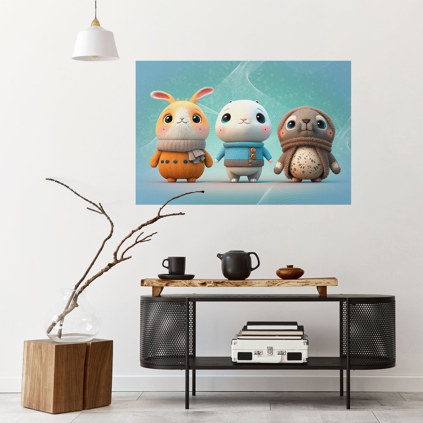 SWEETIES SQUAD Peel and Stick Horizontal Poster