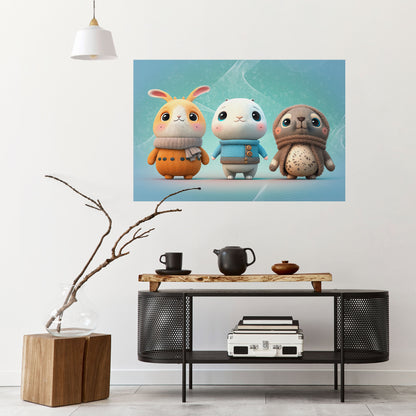 SWEETIES SQUAD Peel and Stick Horizontal Poster