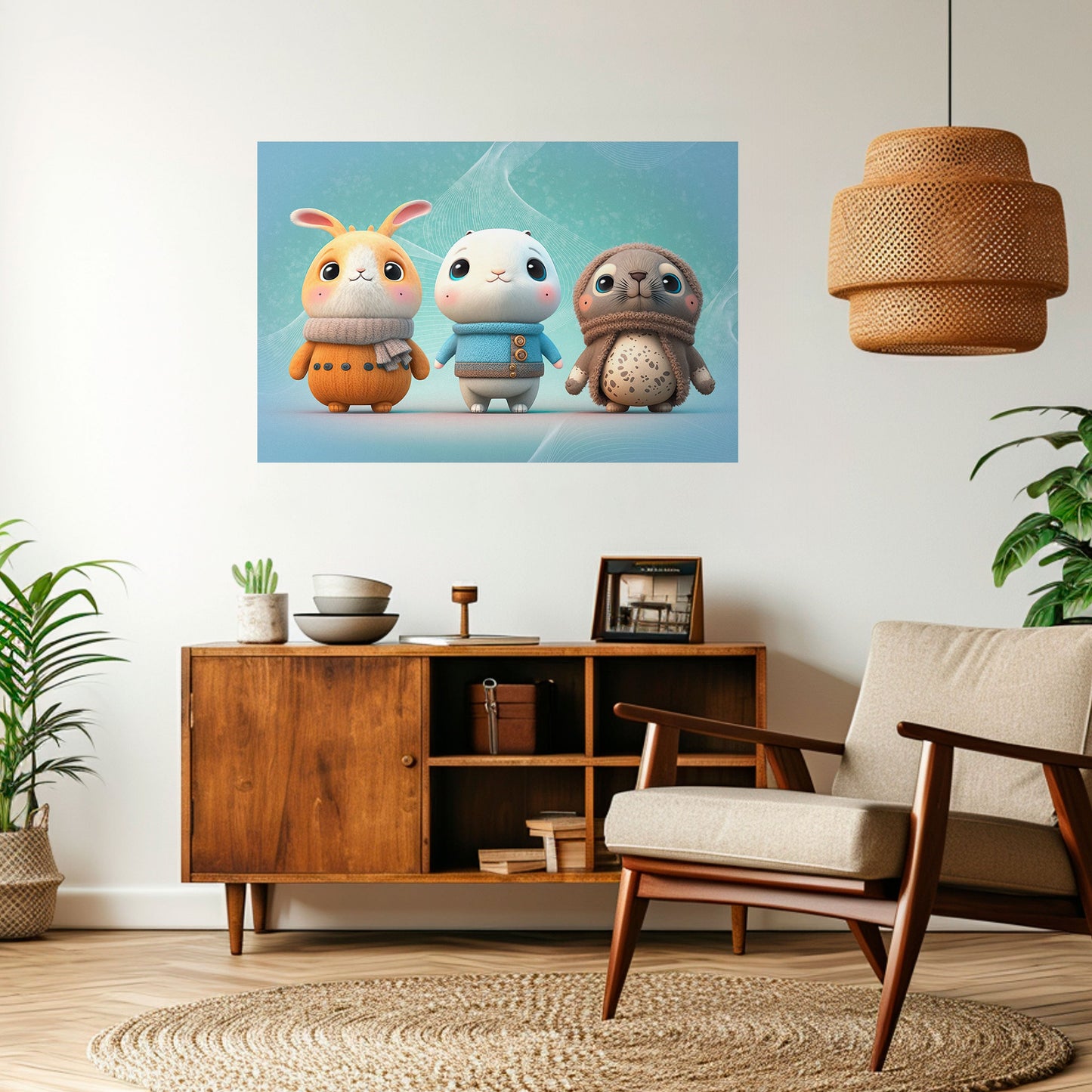 SWEETIES SQUAD Peel and Stick Horizontal Poster