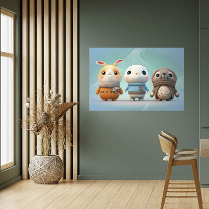 SWEETIES SQUAD Peel and Stick Horizontal Poster