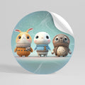 SWEETIES SQUAD Peel and Stick Round Sticker