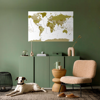 OLIVE EARTH ENCHANTMENT Horisontell poster med självhäftande text