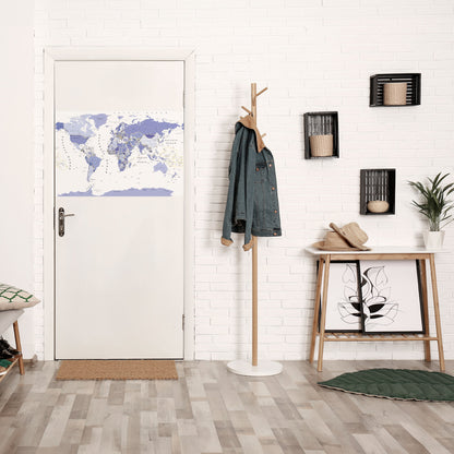 VIOLET WORLDVIEW Peel and Stick Horizontal Poster