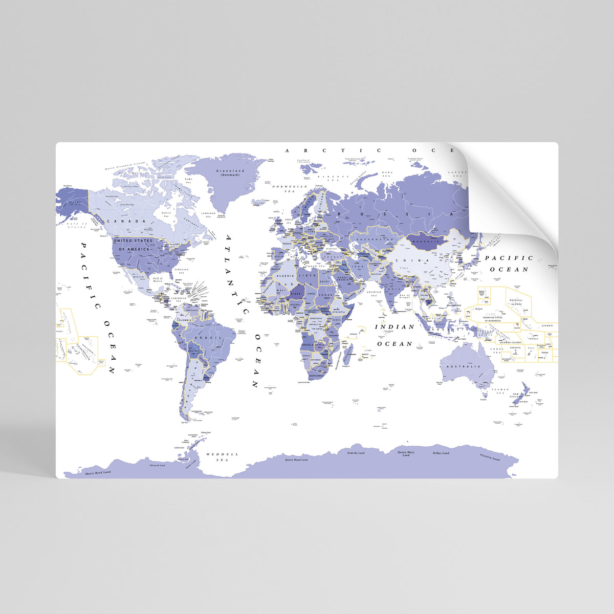 VIOLET WORLDVIEW Självhäftande Horisontell Poster