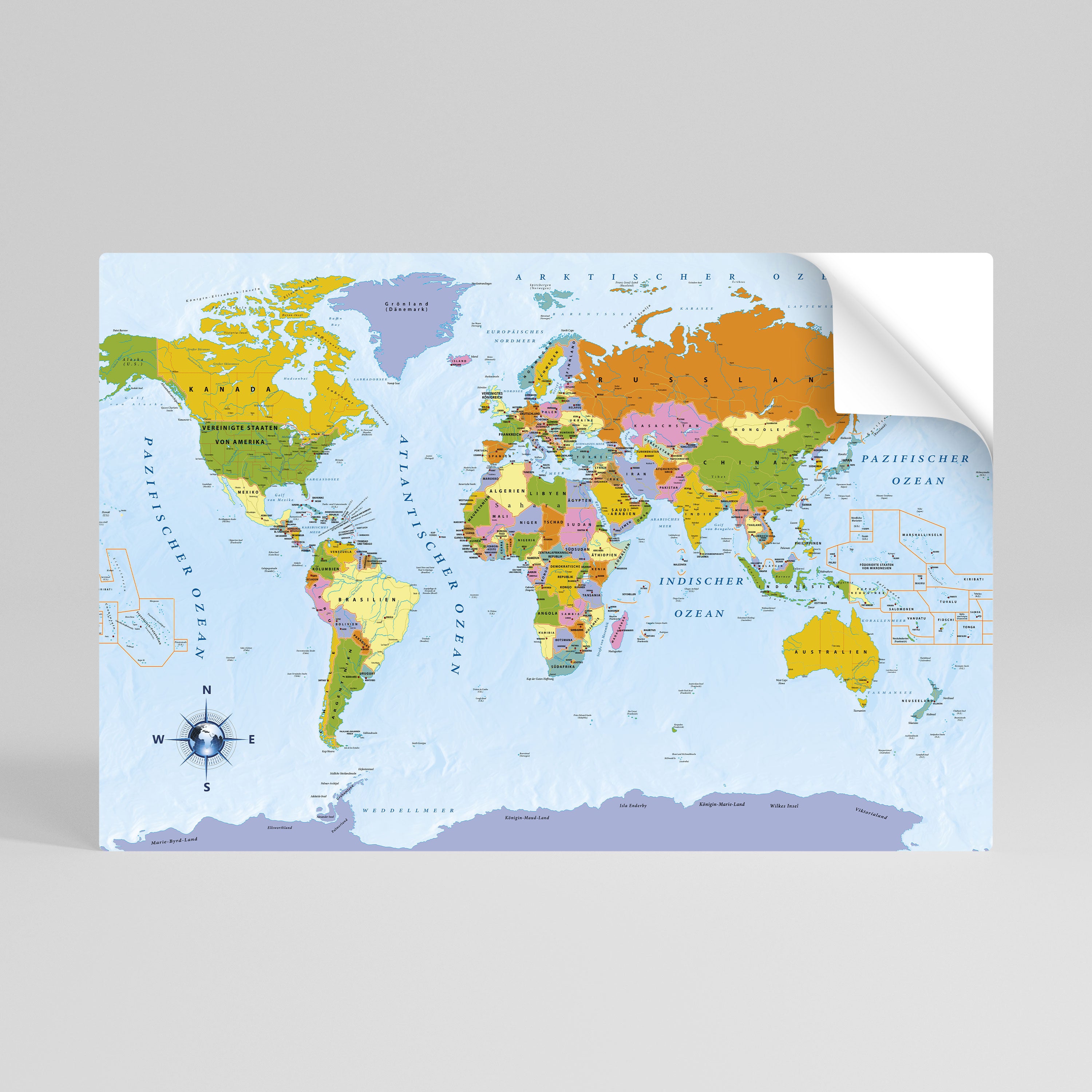 OCEANS OF DISCOVERY [DE] Självhäftande Horisontell Poster