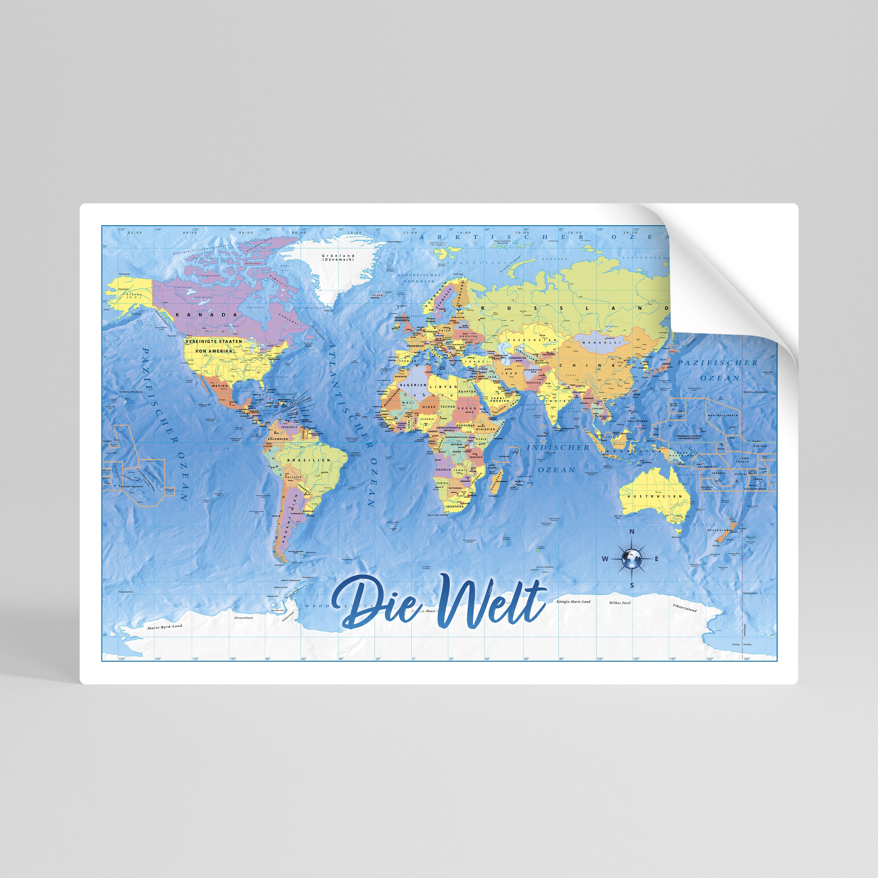 TERRAIN OF DISCOVERY [DE] Självhäftande Horisontell Poster