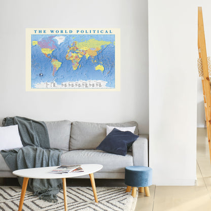 GLOBAL POLITISK TAPESTRY [EN] Dra av och klistra horisontell poster