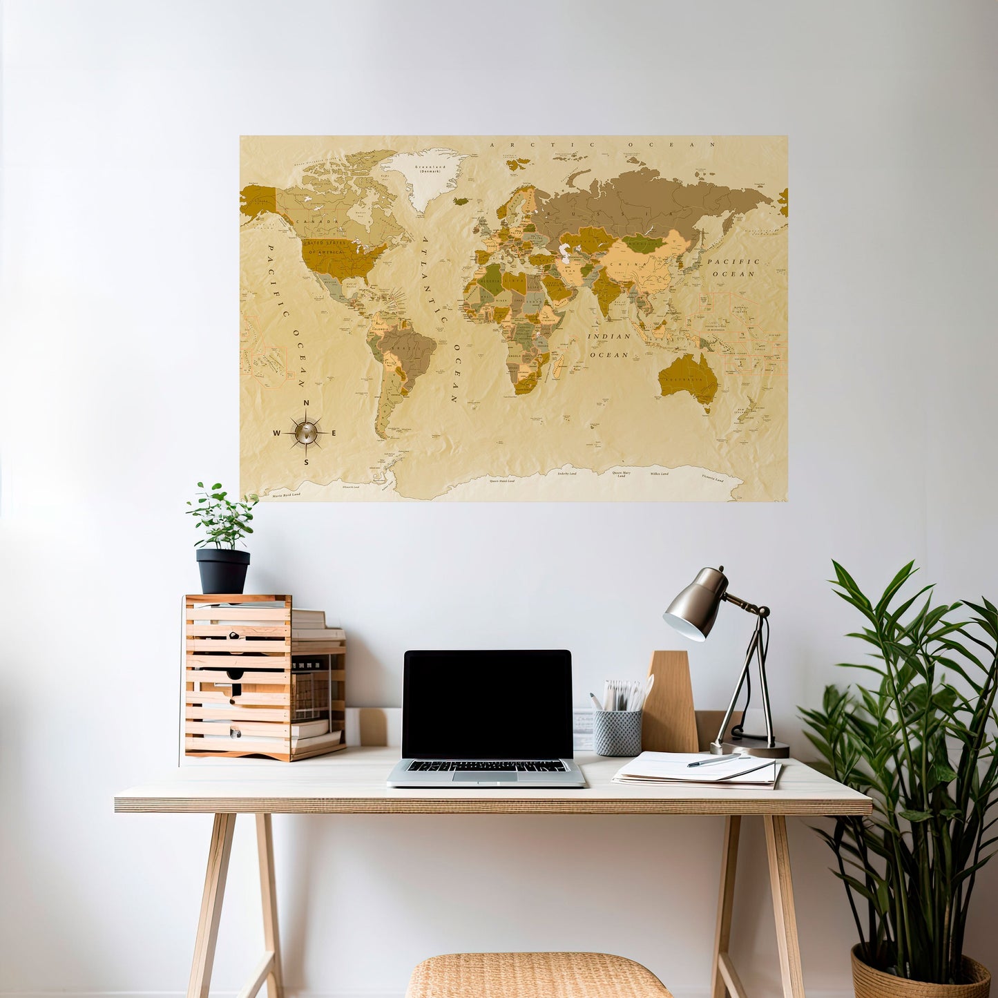 UNSUNG GEOGRAPHIES horisontell affisch med självhäftande text