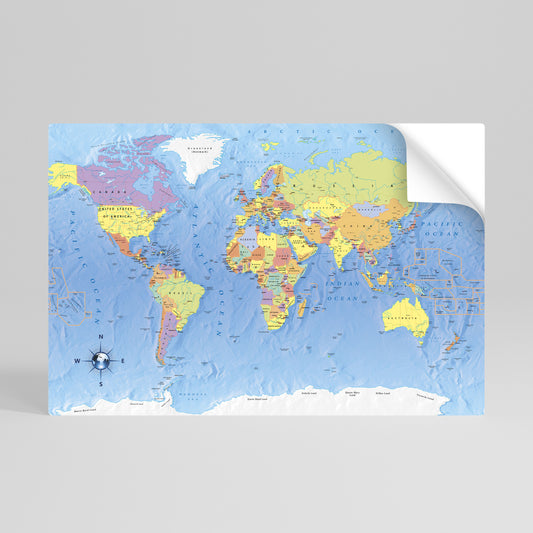 GLOBAL TONES IN GRAY Självhäftande Horisontell Poster