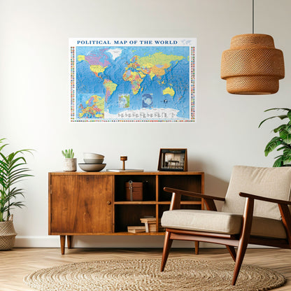 BORDERS AND BEYOND Peel and Stick Horizontal Poster