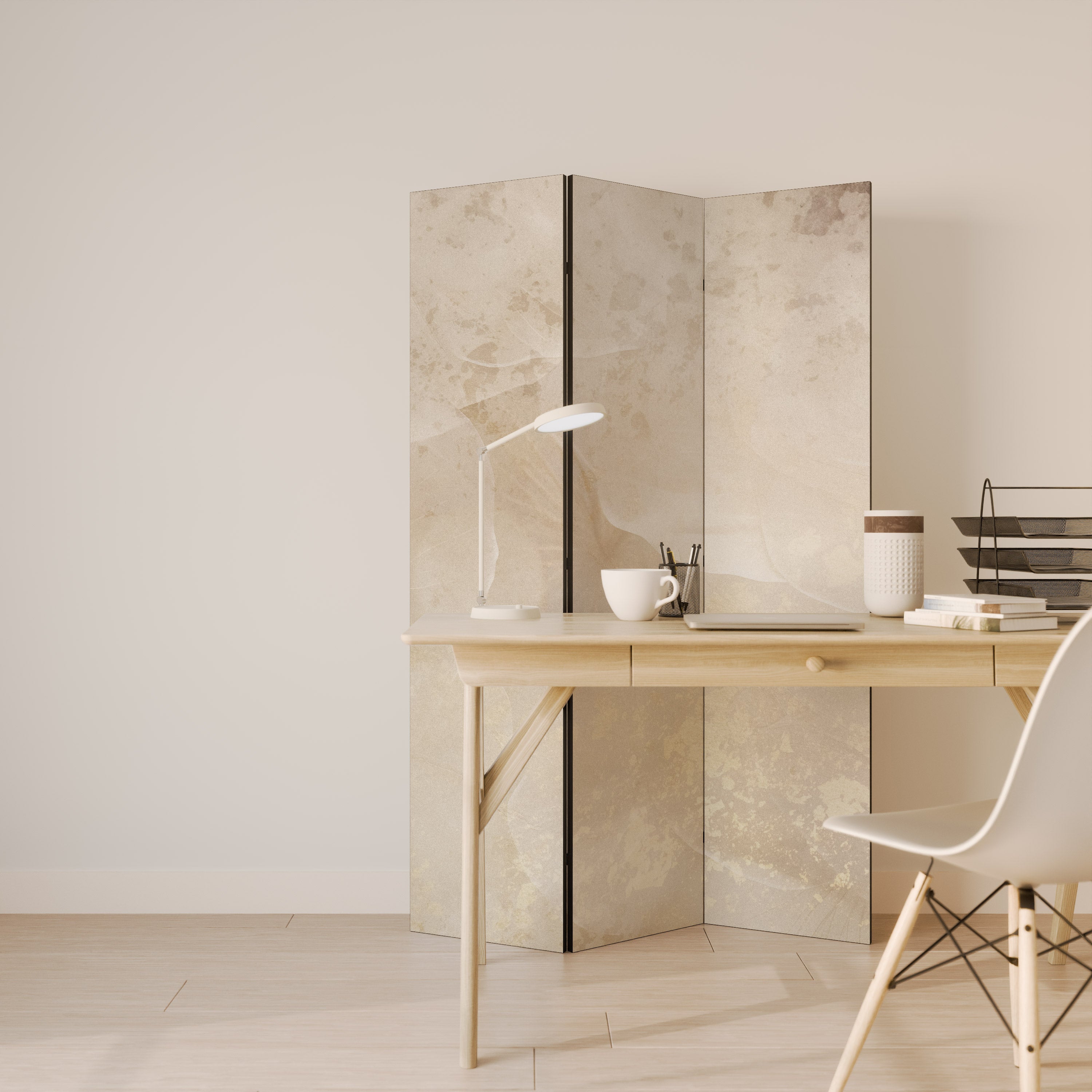 WHISPERING PETALS Dekorativ rumsavdelare – 3 paneler