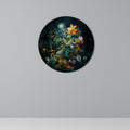 NOCTURNAL FLOWERS Round Wall Art