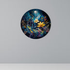 LUNAR FLOWERS Round Wall Art
