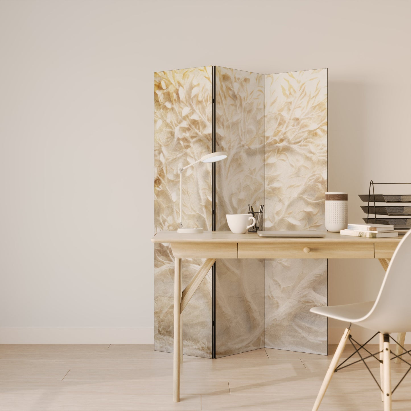 LUMINOUS GROWTH Dekorativ rumsavdelare med 3 paneler