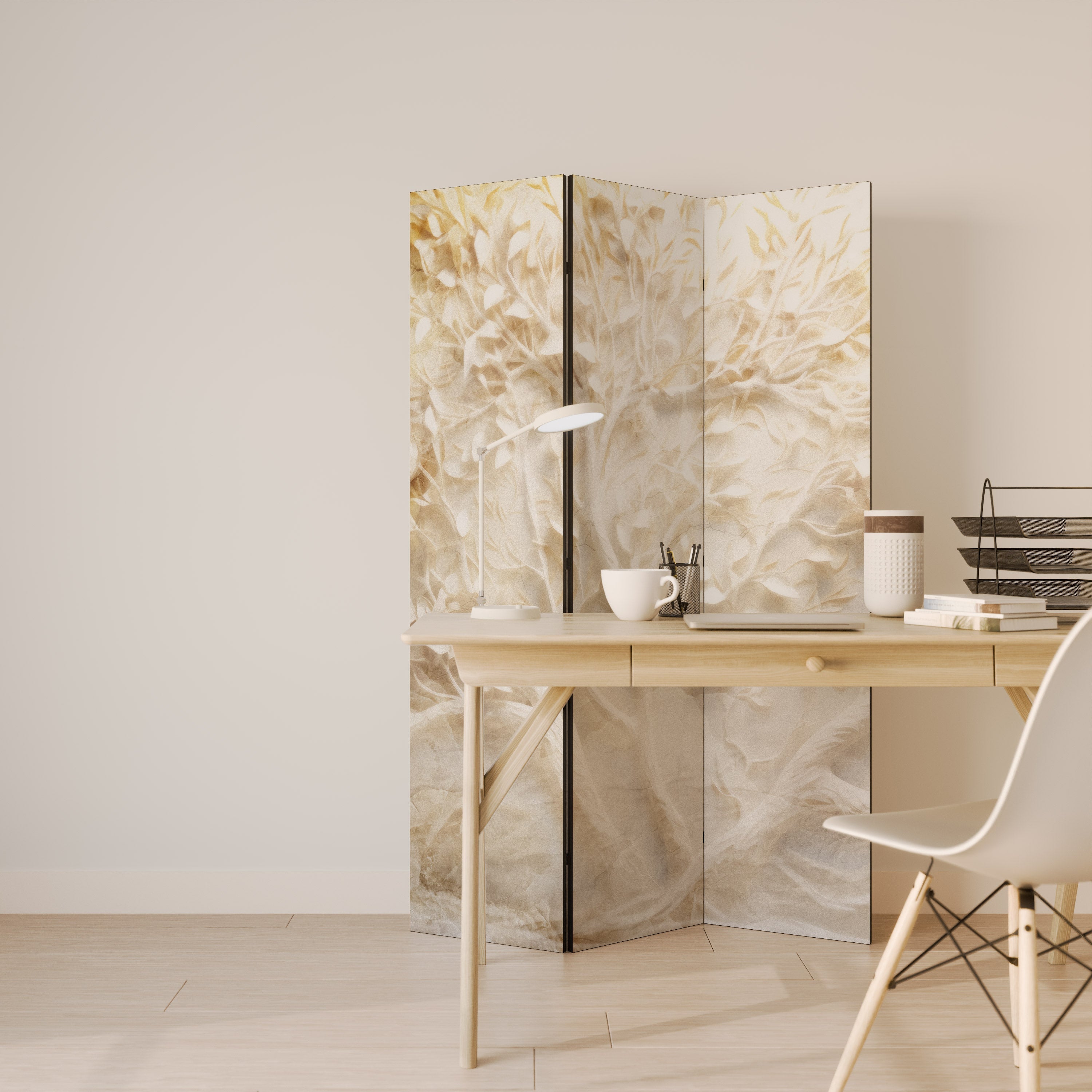 LUMINOUS GROWTH Dekorativ rumsavdelare med 3 paneler