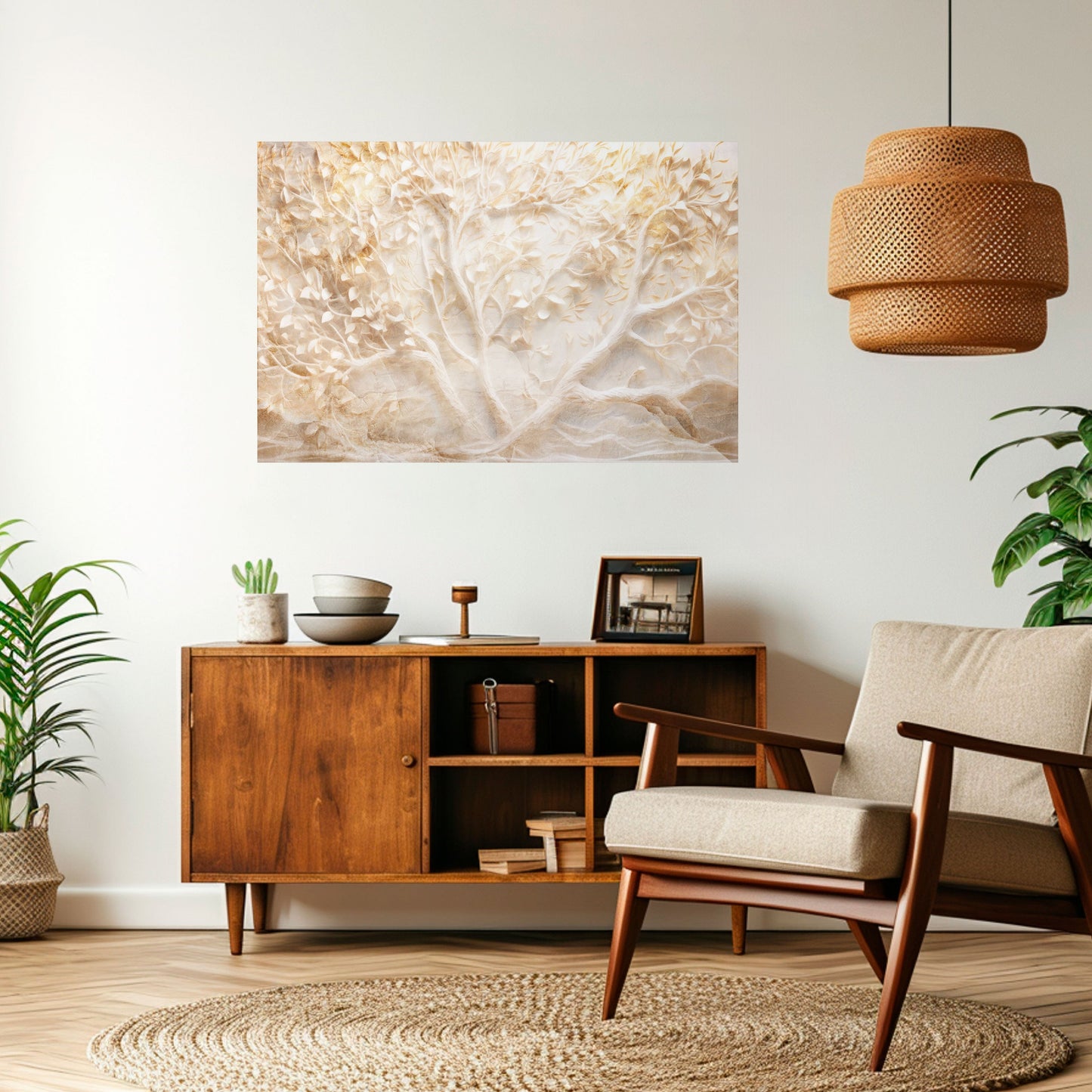 LUMINOUS GROWTH Peel and Stick Horizontal Poster