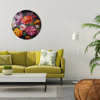 EPHEMERAL BOUQUET Round Wall Art