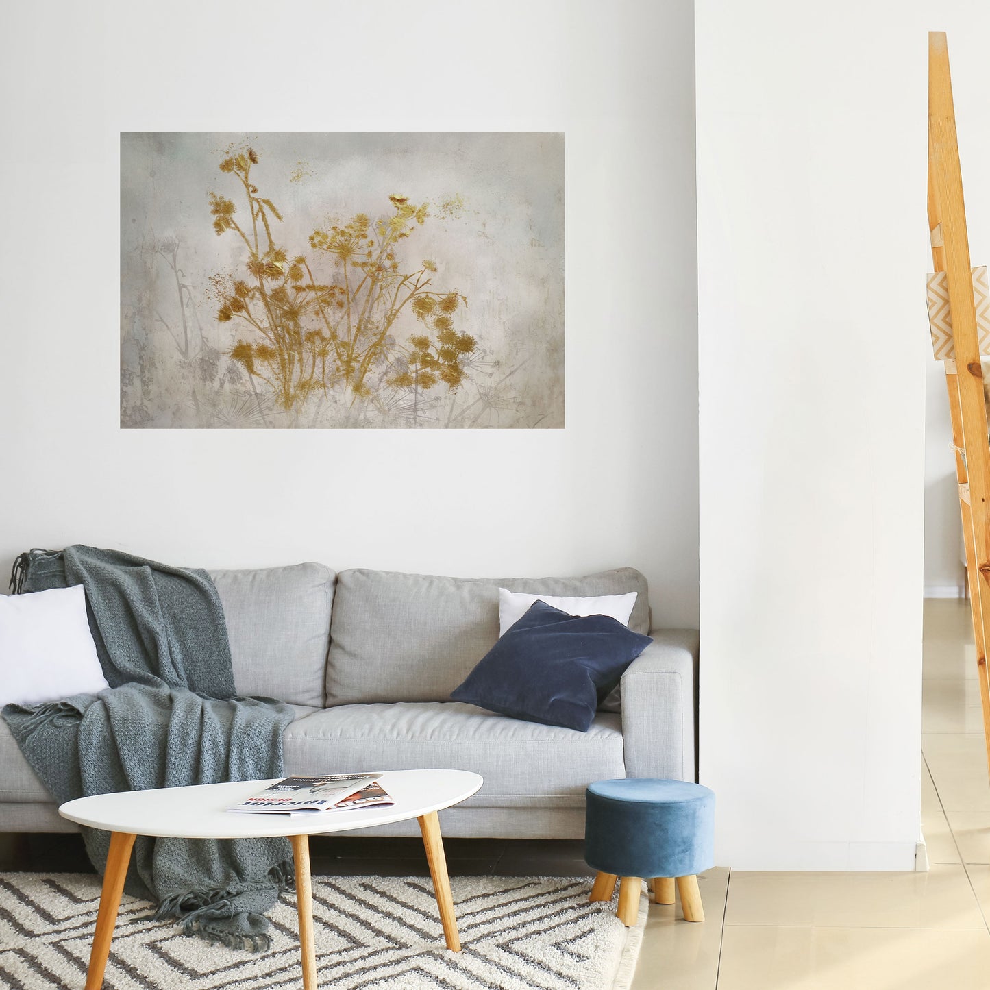 LONESOME SPRIG horisontell affisch med självhäftande motiv