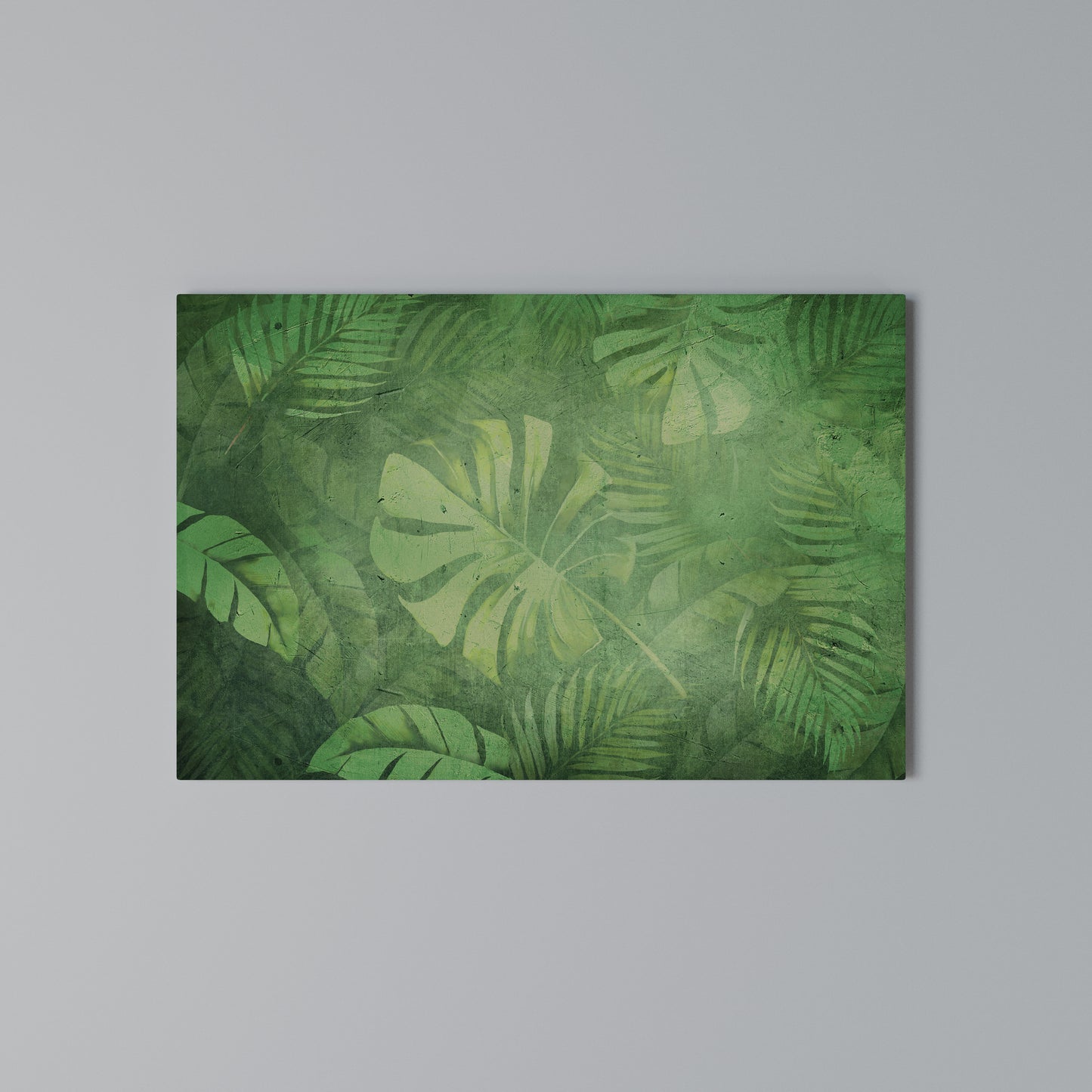 SUBTLE GREEN SYMPHONY Horizontal Canvas Print