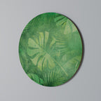 SUBTLE GREEN SYMPHONY Round Wall Art