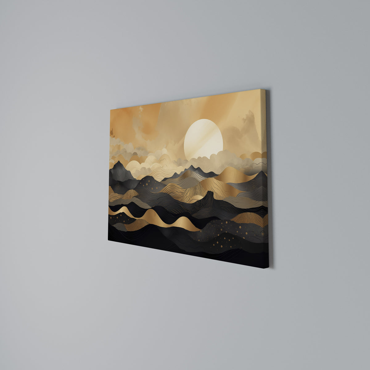 MYSTICAL SUNSET HORIZON Horizontal Canvas Print