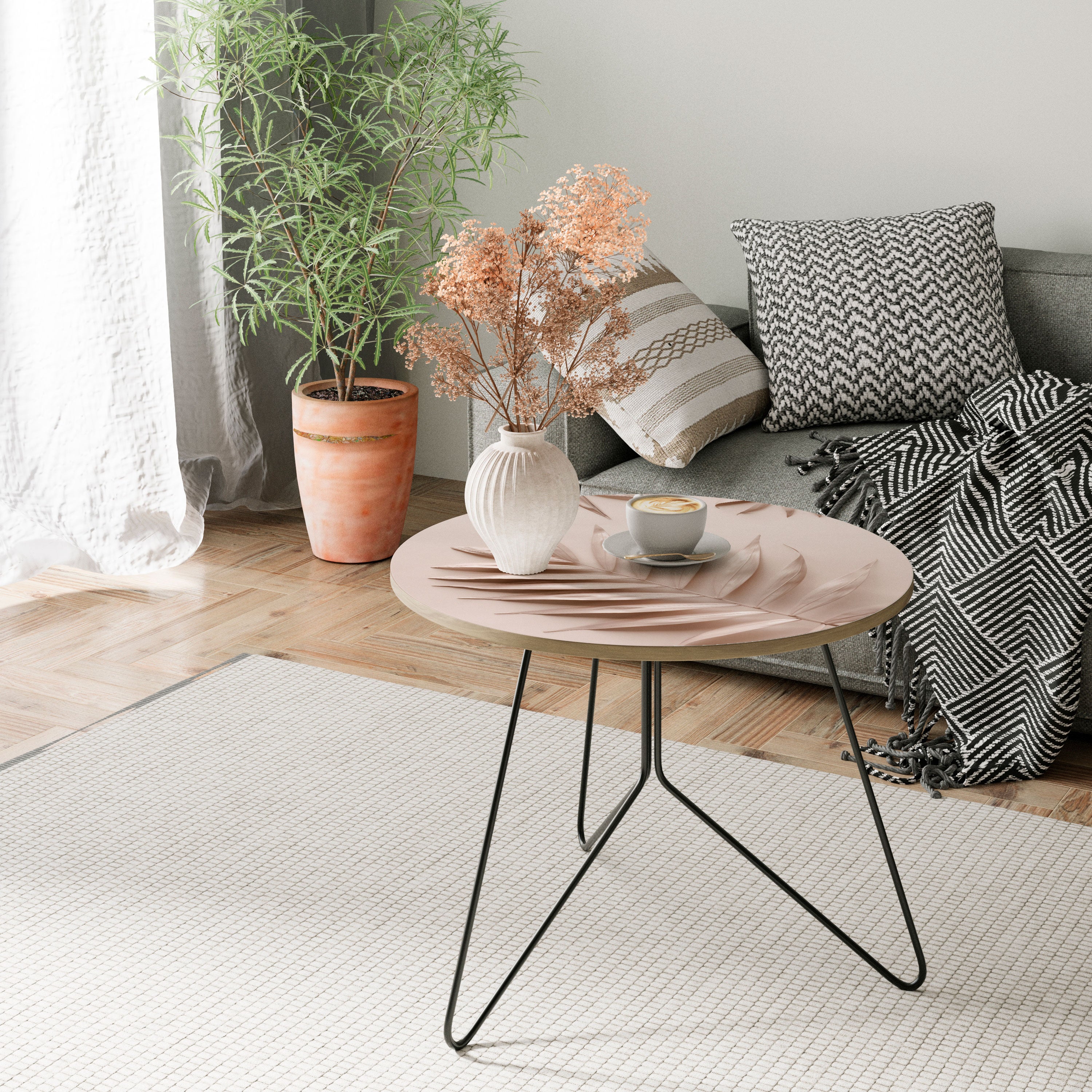 PINK PALM DREAMS Coffee Table