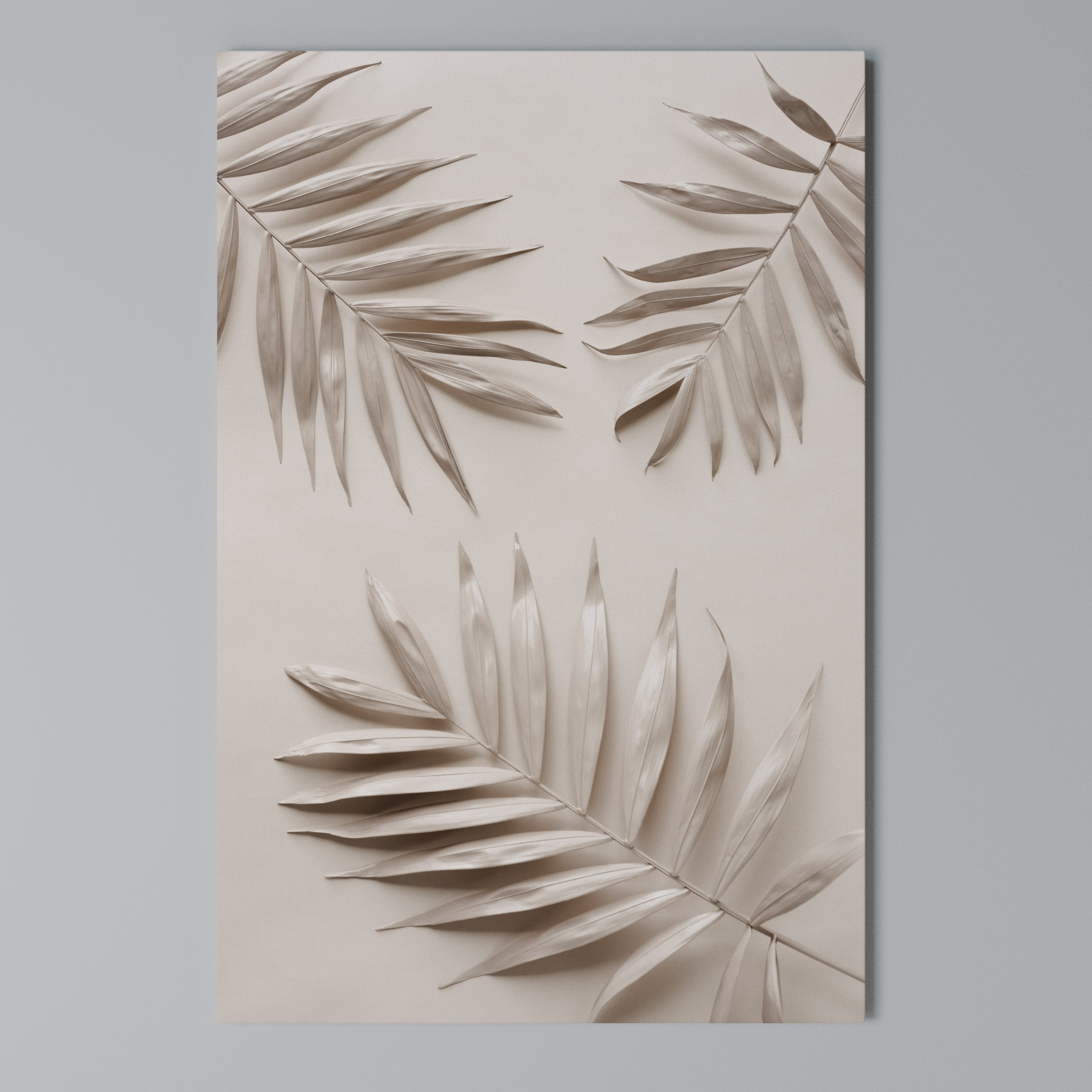 PINK PALM DREAMS Vertical Canvas Print